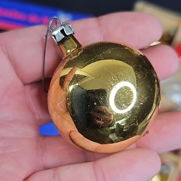 Vintage Christmas Ornaments 12pcs Various Types Glass Read - Picture 11 of 16